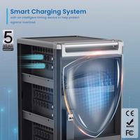 Ewent EW1701 nešiojamų įrenginių tvarkymo vežimėlis / spinta Nešiojamų įrenginių valdymo spinta Juoda, Pilka