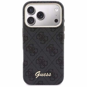 Guess 4G Script MagSafe Чехол для iPhone 17 Pro Max - чёрный