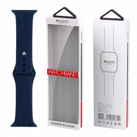 YESIDO WB44 SILIKONINIS DIRŽELIS FOR iWATCH L 38/40/41 (97+132) #47 DEEP mėlynas
