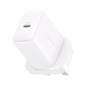 Joyroom JR-TCF20 PD 20W sieninis įkroviklis (JK kištukas) su 1 m USB-C kabeliu - baltas