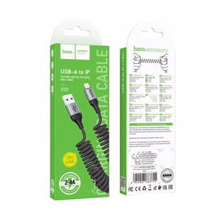 Kabelis USB-C į Lightning Hoco PD 27W 1,5 m X121 juodas