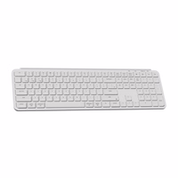 Ultra Slim Keychron B6 Pro 2.4G belaidė klaviatūra (balta) [B6P-K8]