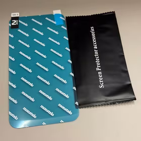 Hibridinis stiklas 9H MONSTELO skirtas iPhone 15 + Montavimo rinkinys 10 vnt.