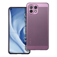 BREEZY dėklas telefonui, skirtas XIAOMI Mi 11 Lite 5G / Mi 11 Lite LTE 4G / Mi 11 Lite NE, violetinis