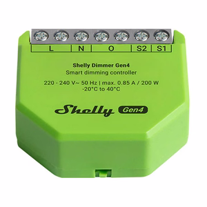 Shelly Dimmer Gen4 Zigbee/Matter išmanusis šviesos reguliatorius