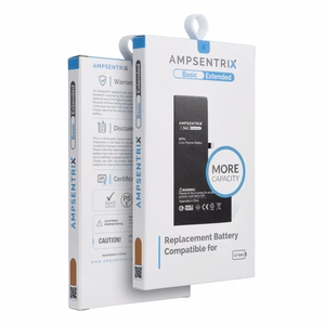AmpSentrix Basic baterija, skirta iPhone 12 / 12 Pro (didelė talpa 3300 mAh)
