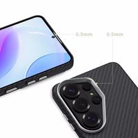 Tech-Protect Ion Carbon MagSafe Dėklas for Samsung Galaxy S26 Ultra - juodas and sidabrinis