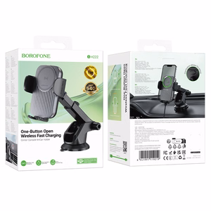 Borofone Car holder BH222 Leading with induction charging to windshield black