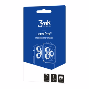 3mk Lens Protection Pro apsauginis stiklas iPhone 17 Pro / 17 Pro Max - pilka