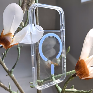 Liavec Pure dėklas, skirtas Iphone 17 Pro Max/18 Pro Max, šviesiai mėlynas (kameros valdymo mygtukas)