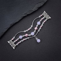 Apple Watch apyrankės kilpa 38/40/41 dizainas 4 sidabro-violetinė