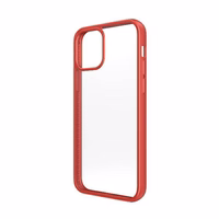 PanzerGlass ClearCase dėklas telefonui iPhone 12 Pro Max – permatomas ir raudonas