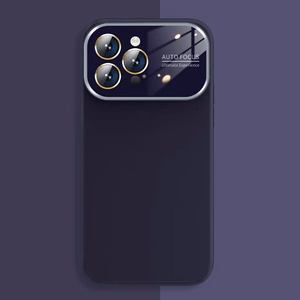 Minkštas silikoninis objektyvo dėklas Iphone 12 violetinis