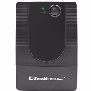 Qoltec 53772 nepertraukiamo maitinimo šaltinis (UPS) Line-Interactive 0.65 kVA 360 W 1 AC lizdas