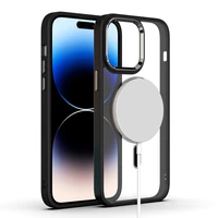 Tel Protect magnetinis skaidrus dėklas telefonui Iphone 13 Pro juodas