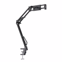 YESIDO stalinis/lovos laikiklis C296 2in1 (planšetei + telefonui) 64CM juodas