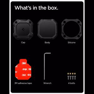 Spigen Tough Armor dėklas AirTag 1/2 - Juodas