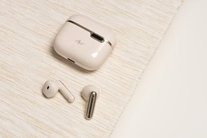 ART belaidės ausinės Bluetooth TWS + docking stotis Type C AP-TW-B4W balta