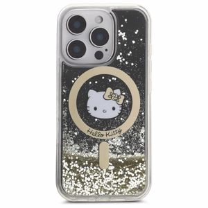 Hello Kitty Skystas Blizgesys Fever Magnetinis iPhone 16 Pro Dėklas - Auksinis