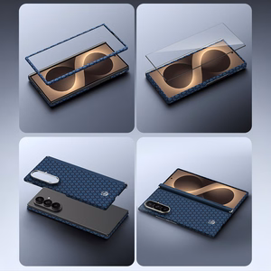 Benks Magnetic Armor Grid Air Grand Combo dėklas (C.K.FL.SA.BE.0051), skirtas Samsung Galaxy Z Fold 8 Ultra, mėlynas