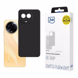 3mk matinis dėklas telefonui Realme 11 5G - juodas