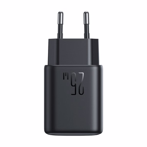 Įkroviklis Joyroom (JR-TCF23) + "USB-C (Type-C) to USB-C (Type-C)" (1xUSB-C 25W) juodas