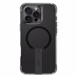 Uniq Eleva dėklas su Vertica stovu iPhone 16 Pro telefonui - juodas