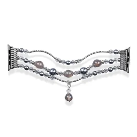 Apyrankė Apple Watch 42/44/45 dizainas 4 pilka