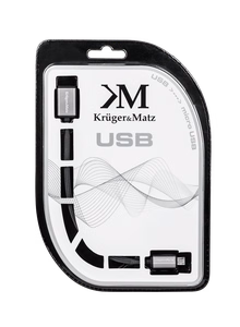 Kruger&Matz USB lizdo–micro-USB kištuko kabelis, 0,2 m