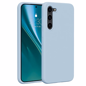 Etteri silikoninis dėklas telefonui Samsung Galaxy S23 Plus šviesiai mėlynas