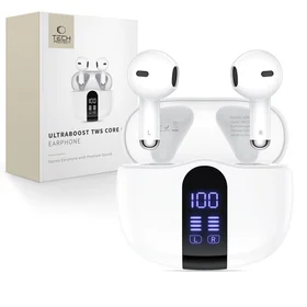 Tech-Protect UltraBoost TWS Core G2 ausinės - baltos