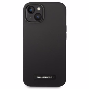 Karl Lagerfeld KLHMP14MSLMP1K iPhone 14 Plus 6.7 "kietas dėklas juodas / juodas Silikoninė Plokštelė Magsafe