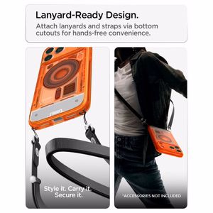 Spigen Ultra Hybrid MagSafe dėklas iPhone 18 Pro Max / 17 Pro Max, oranžinis