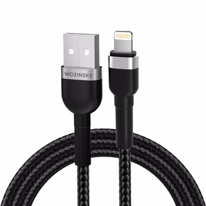 Wozinsky WNBAL1 USB-A / Lightning kabelis 2.4A 1m - juodas