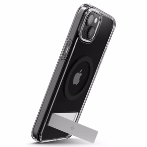 Spigen Ultra Hybrid S Magnetinis dėklas telefonui su stovu iPhone 15 - Juodas