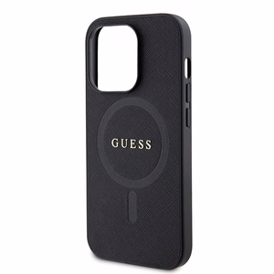 Guess GUHMP15XPSAHMCK iPhone 15 Pro Max 6.7" juodas/juodas hardcase Saffiano MagSafe