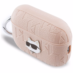 Karl Lagerfeld Monogram Choupette Head Dėklas for AirPods Pro 3 - rožinis