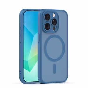 Mag Matt case for iPhone 14 Pro 6.1" dark blue camera protection