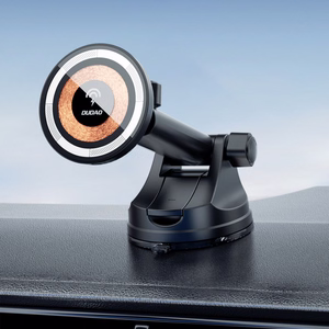 Dudao F12MAX+ automobilinis laikiklis su 15W belaidžiu įkrovikliu, suderinamas su MagSafe, juodas