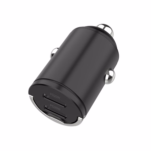 SEEK TOTI 40W dvigubas Type-C automobilinis greitasis įkroviklis, juodas