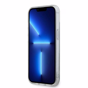 DKNY IML languotas mono raštas ir margintos juostos magnetinis dėklas telefonui iPhone 15/14/13 - juodas