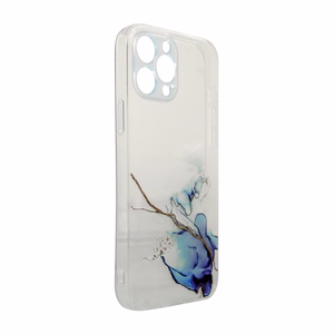 Marble Case для iPhone 12 Pro Max гелевая крышка мрамор синий