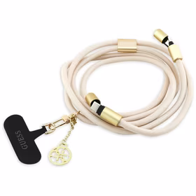 Guess CBDY 4G Charm USB-C / USB-C laidas 150cm - smėlio spalvos