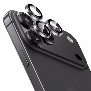 Benks Grūdintas stiklas Glass Warrior metalinis objektyvo apsauginis stiklas kamerai Iphone 17 Pro/17 Pro Max (lęšio 3 vnt.) juodas