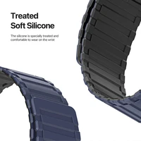 DUX DUCIS nailoninis dirželis KJ, skirtas Apple Watch 42 / 44 / 45 / 49 mm, juodas / mėlynas