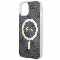 Guess GUHMP14MH4STK iPhone 14 Plus/ 15 Plus 6.7" juodas/juodas hardcase 4G MagSafe
