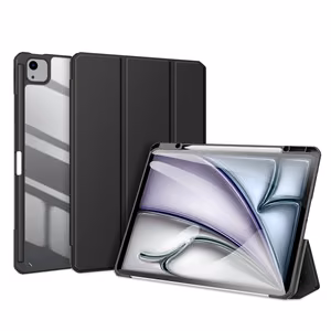 Dux Ducis Toby dėklas su dangteliu ir stovu iPad Air 13" 2024 / iPad Pro 12.9" 2018-2022 - juodas