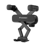 Wozinsky gravitacinis automobilio telefono laikiklis juodas (WCHBK7)