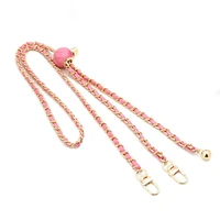 Grandinėlė / virvelė su laikikliu GLAMOUR, tinka visiems modeliams iki 80 mm pločio – rožinė