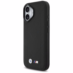 BMW M Quilted Logo MagSafe dėklas telefonui iPhone 17 - juodas